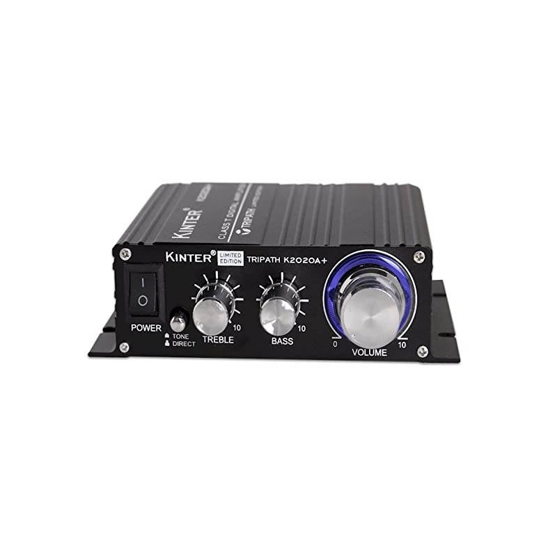 K2020A+ Limited Edition Original Tripath TA2020020 ClassT HiFi Audio Mini Amplifier with 12V 5A Power Supply Black