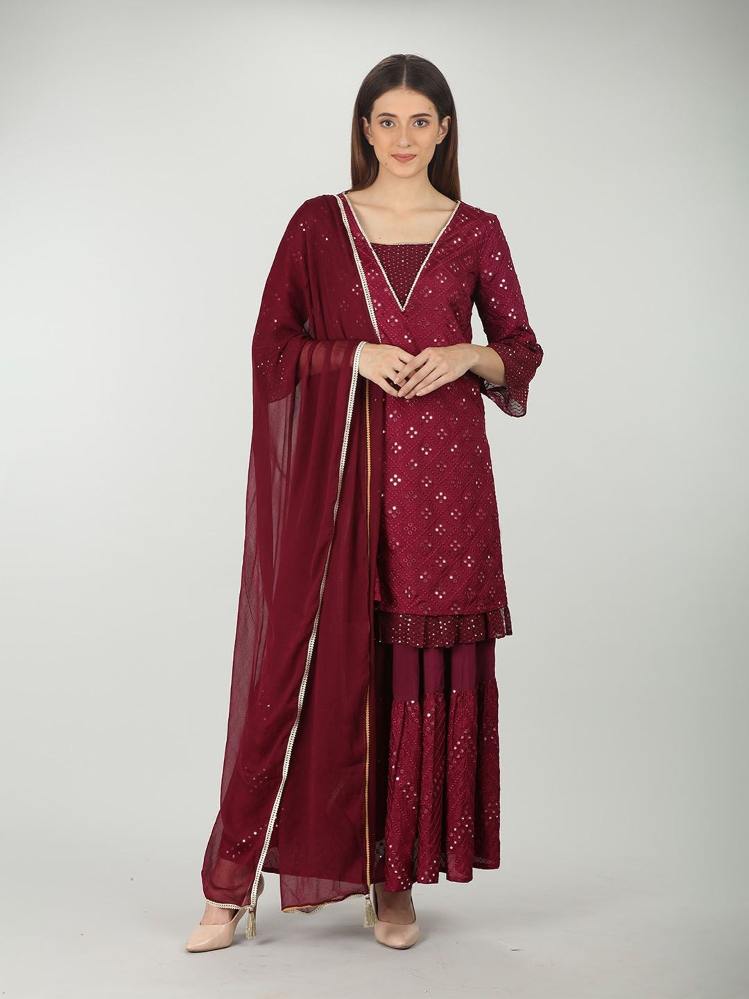 Mustard Wine Dupatta