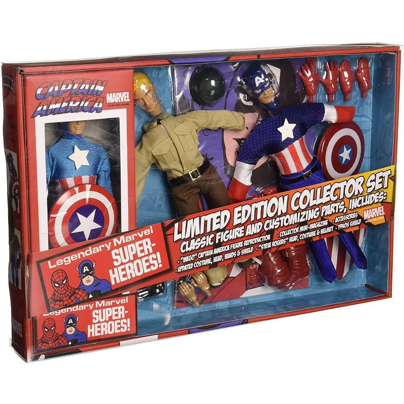 Diamond Select Marvel Captain America 8 Inch Retro Action Figure Set