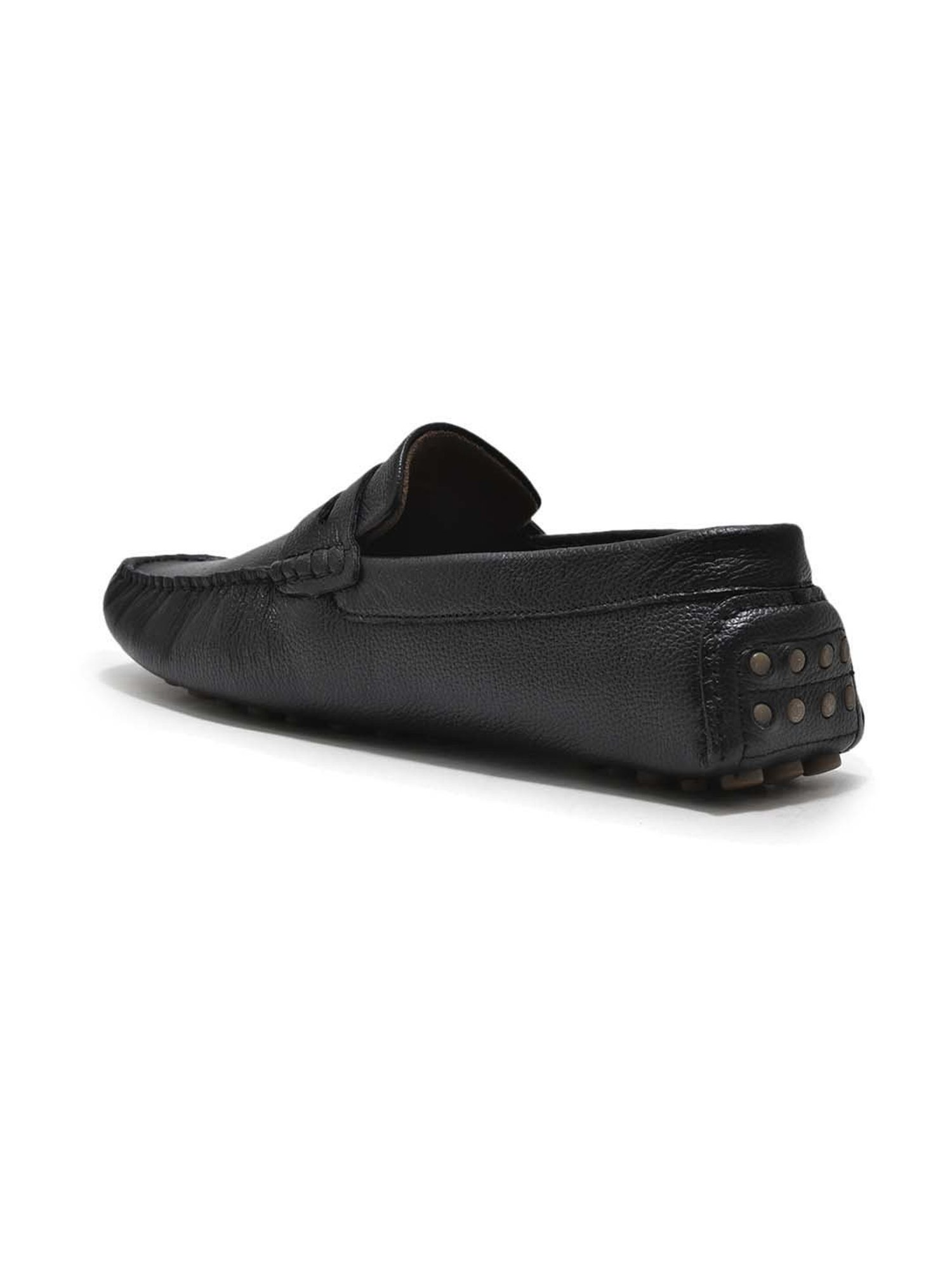 Woodland Men's Black Casual Loafers