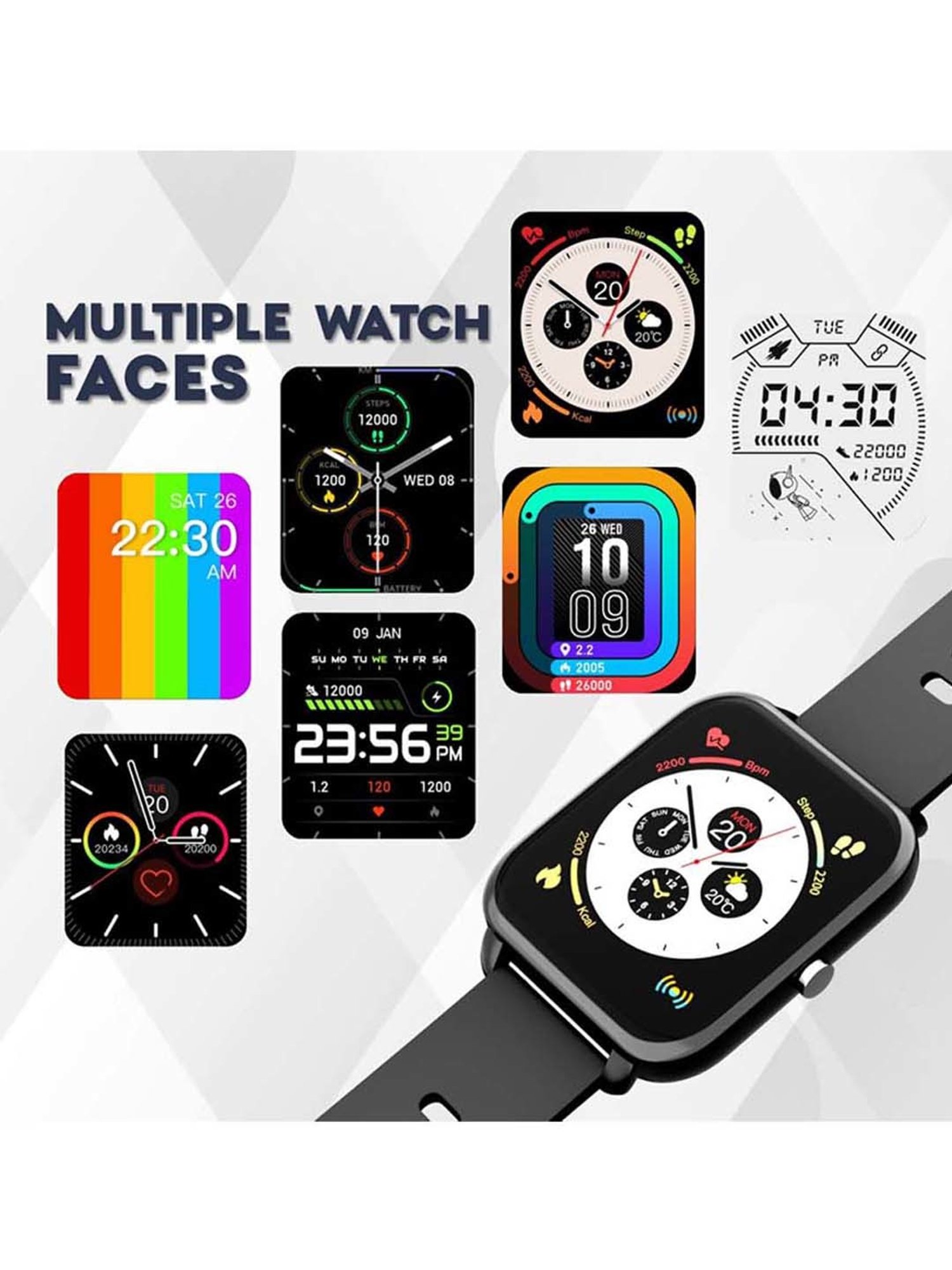 MAXX SX24 Pro Smart Watch with Real-Time Health Monitoring (Black)