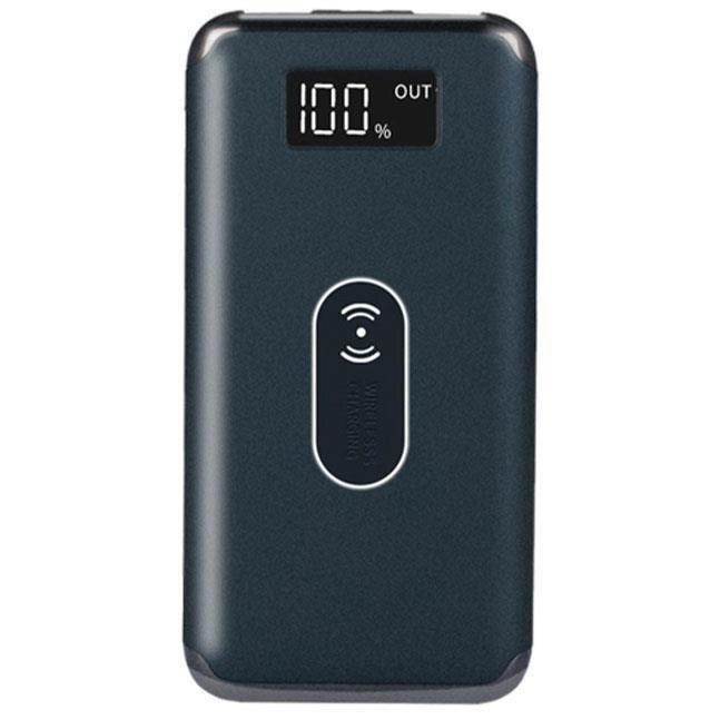 Deco Gear Wireless Power Bank 8,000 mah with Digital Display & USB-C Cable