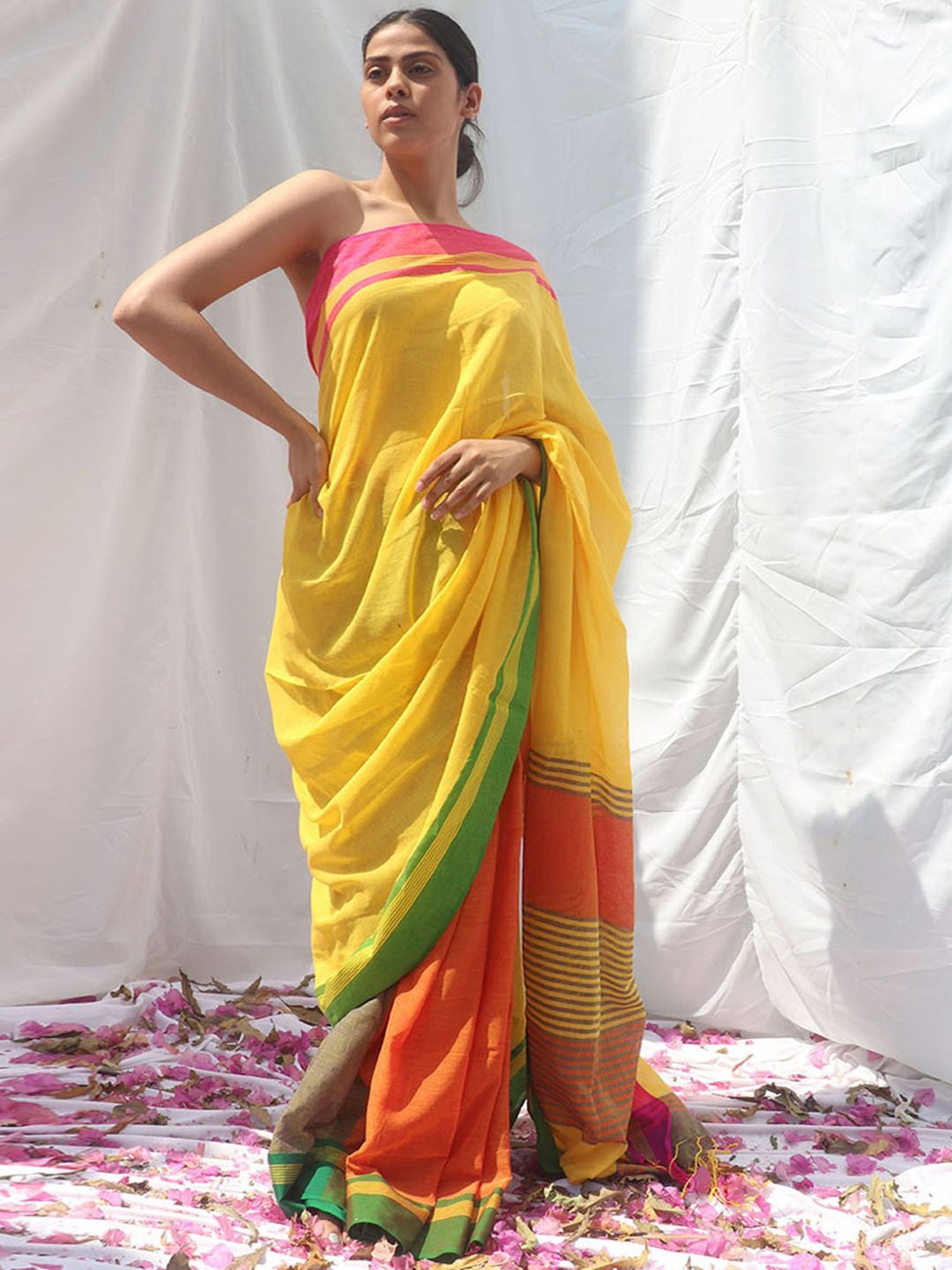 Chidiyaa Subarnalata Handwoven Cotton Saree - LIDD