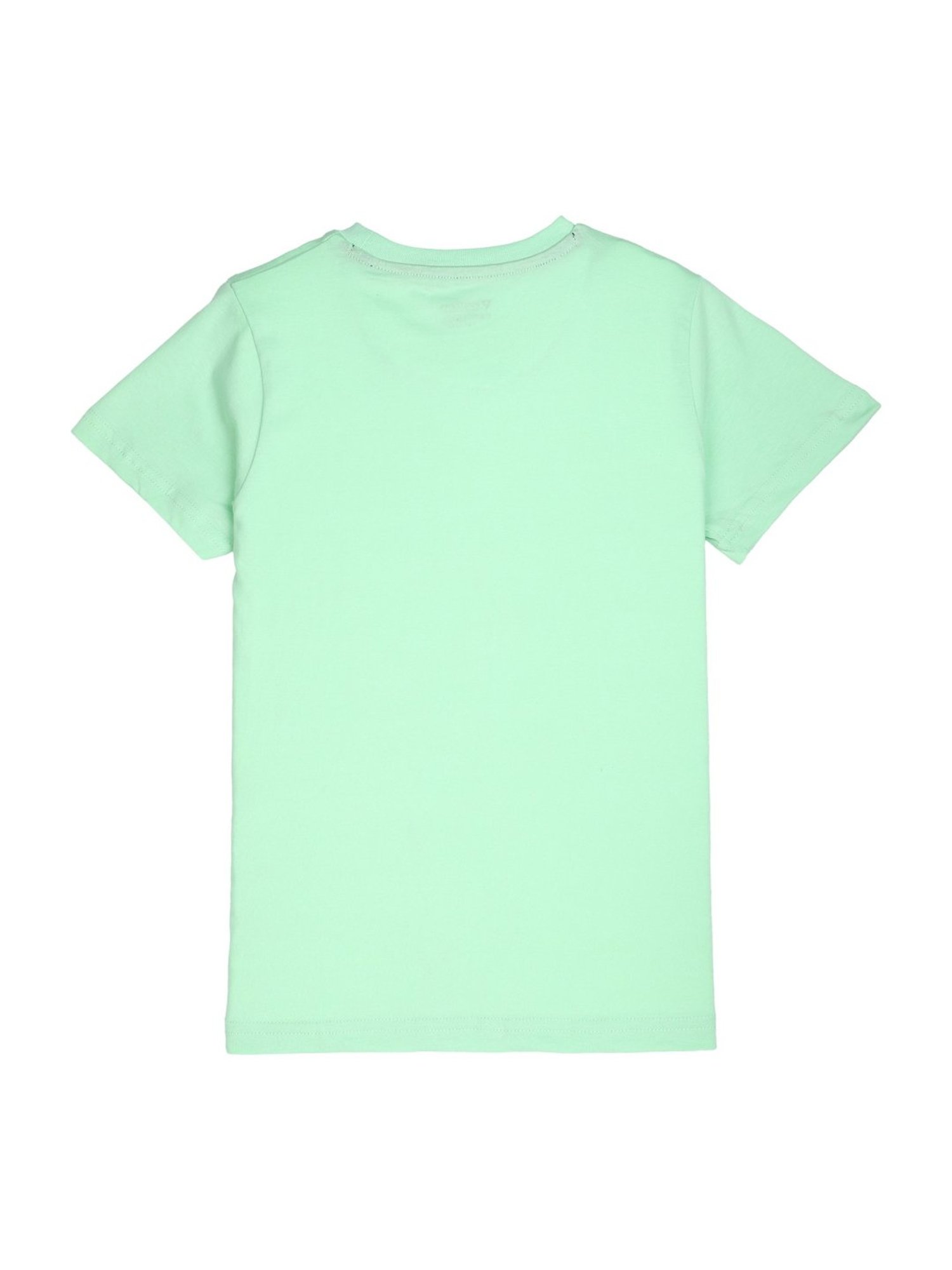 Proteens Boys Green Cotton Printed T-Shirt