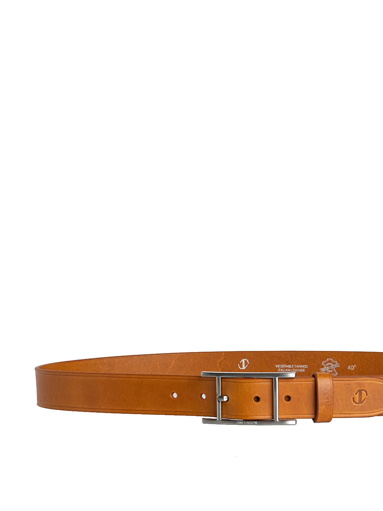 James Aston Tan Leather Waist Belt for Men