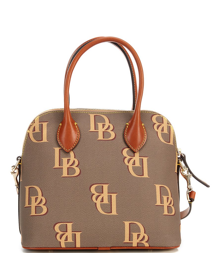 Dooney & Bourke Signature Monogrammed Collection Domed Satchel Bag