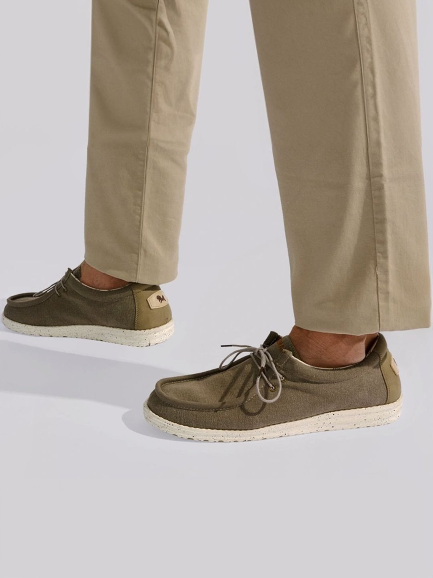 Neemans Men's Wanderers Khaki Derby Shoes