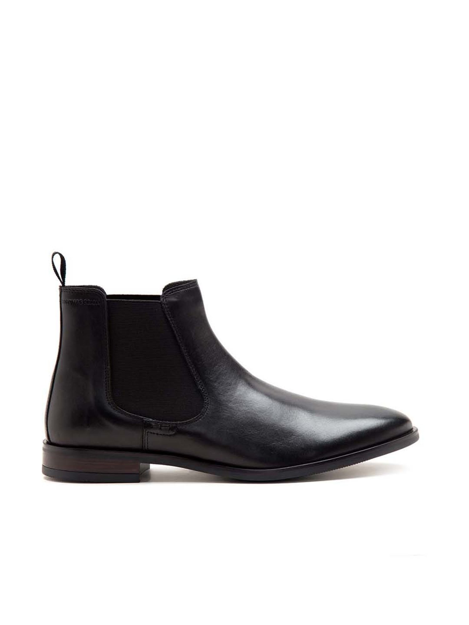 THOMAS CRICK Men's Black Chelsea Boots