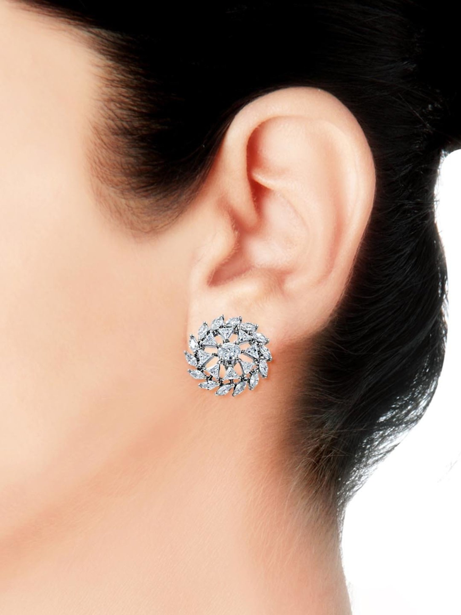 Taraash 92.5 Sterling Silver Earrings for Women