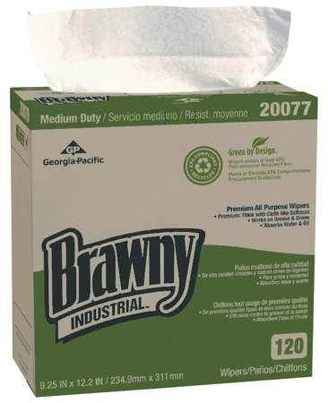 GEORGIA-PACIFIC 20077 Oatmeal Wipers 10 Pack, 120 Sheets/ Pack,  120 Sheets/