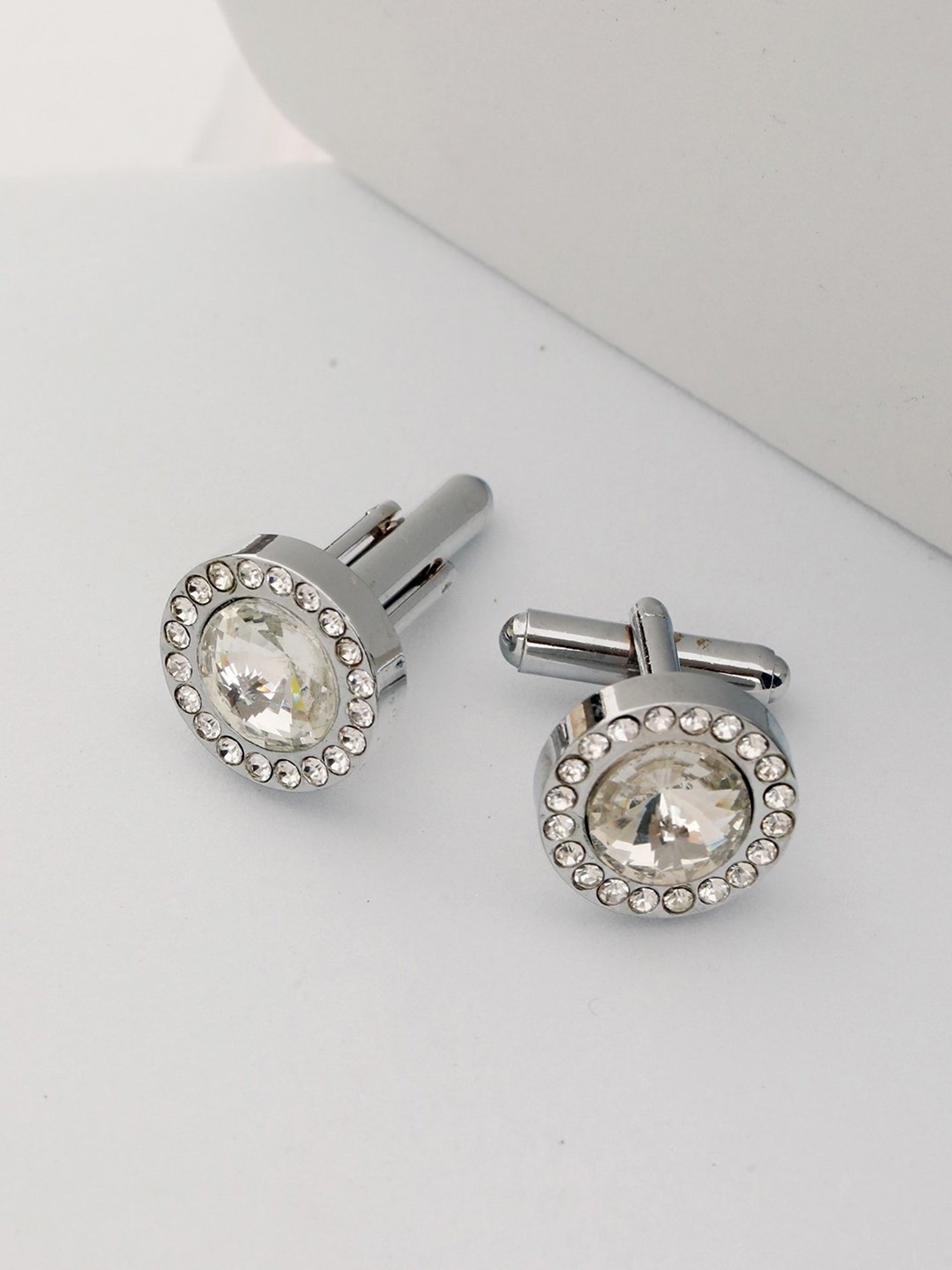 Bold by Priyaasi Halo Circle Golden Cufflinks for Men