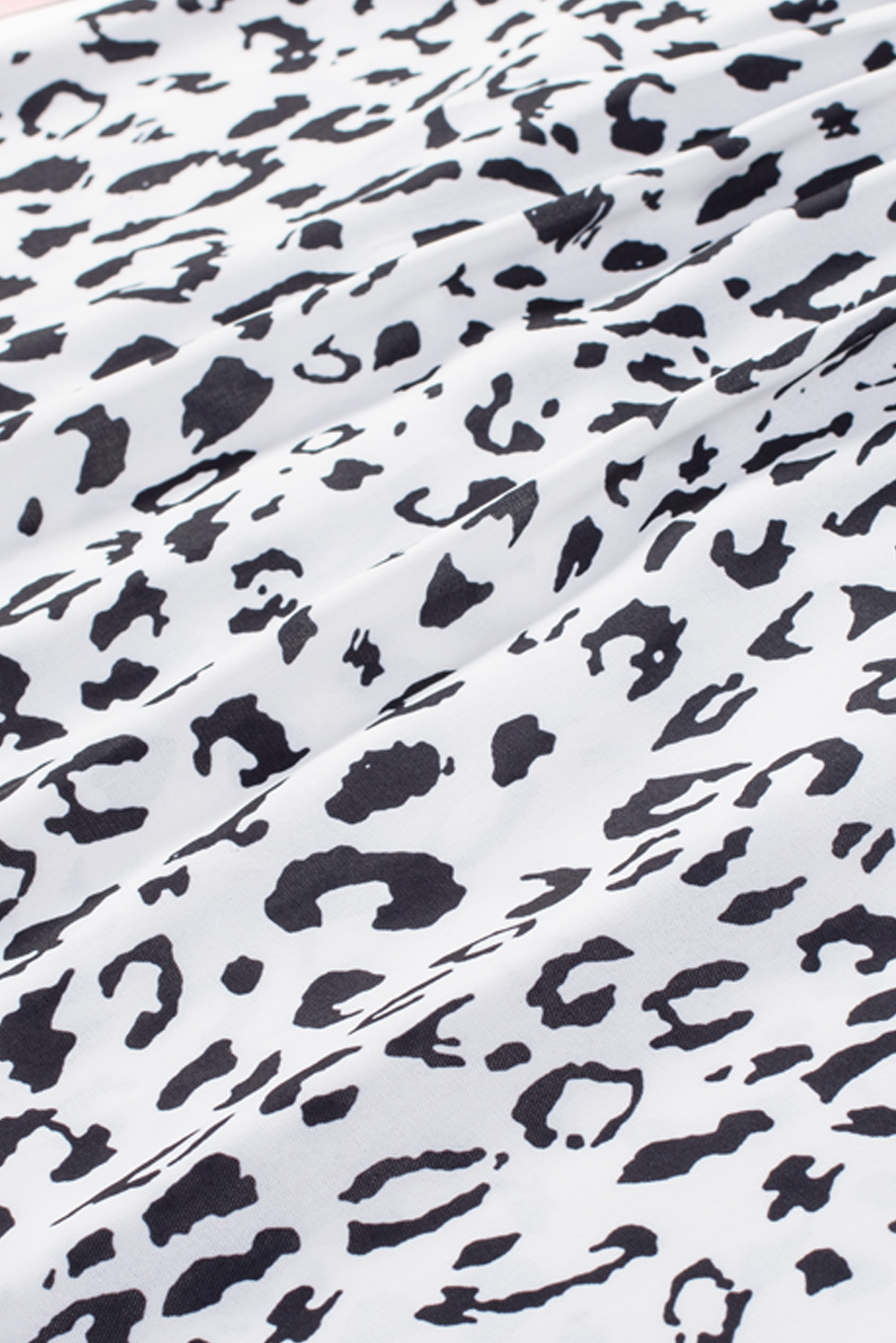 One World Apparel Jacquard Square Neck Short Sleeve Ivory Multi Floral Print Top