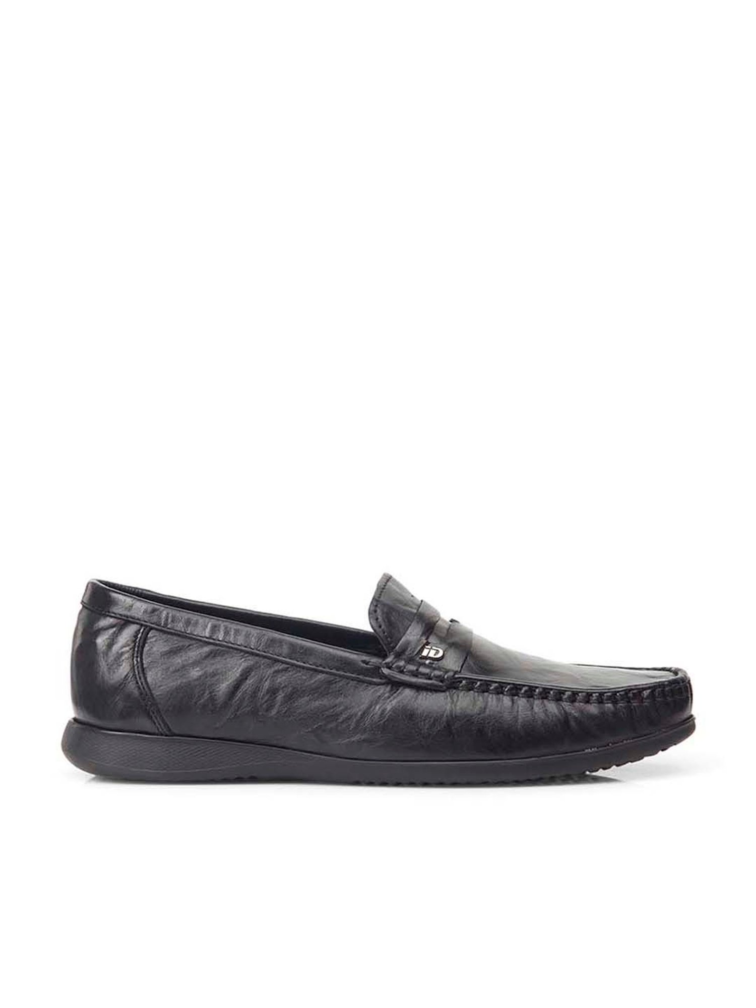 ID Men's Black Casual Loafers