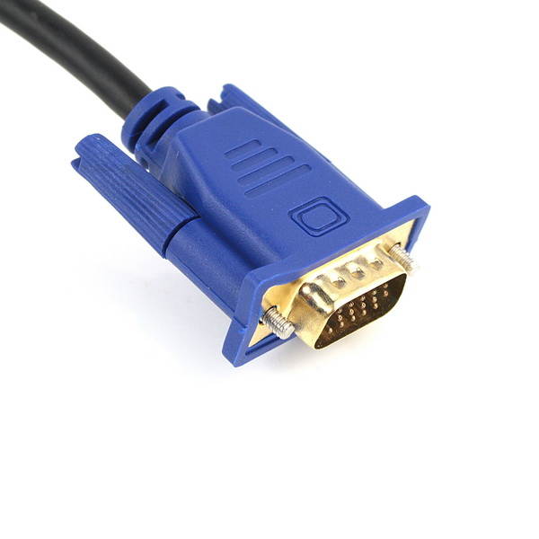 1.8M Gold HDMI Male to VGA HD-15pin Male Cable 6 feet