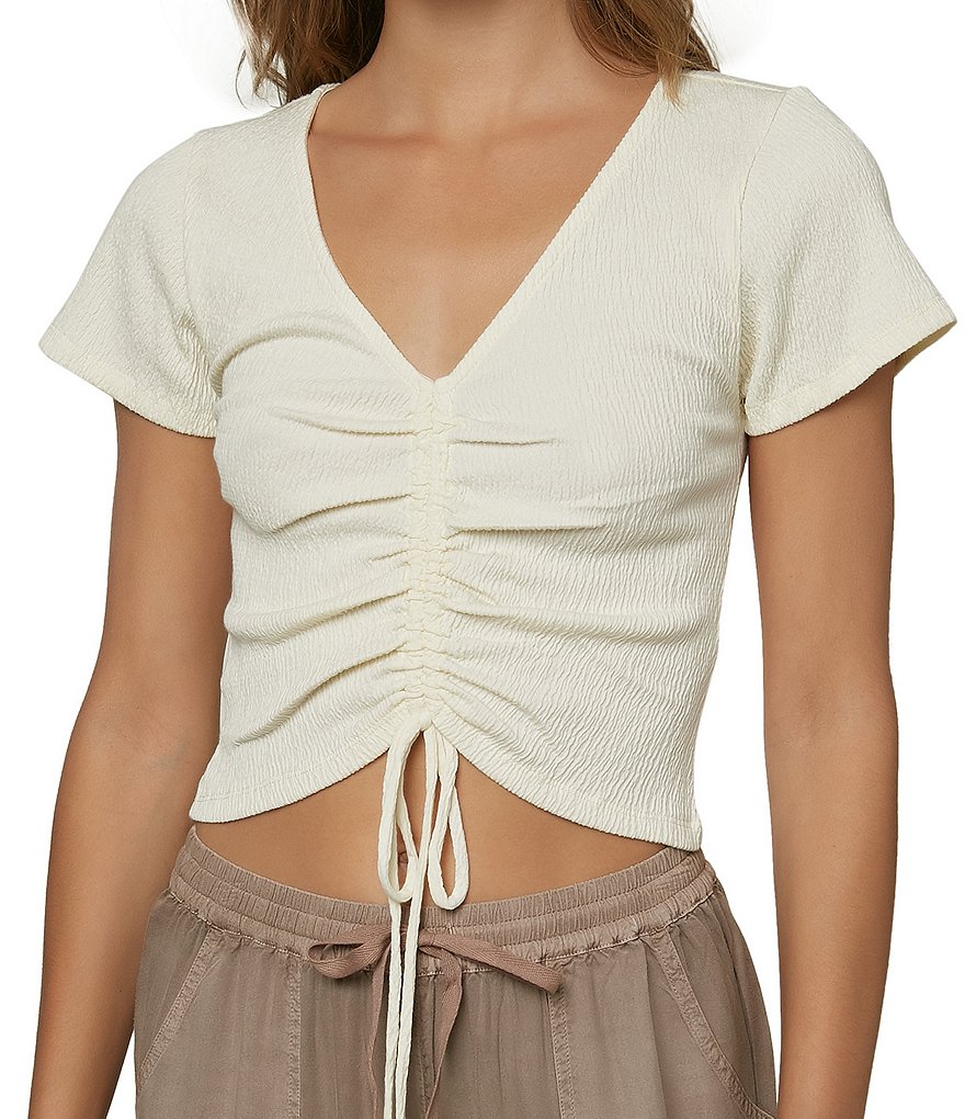 Love & Piece Sleeveless Tie-Die Peplum Hanky Hem Top