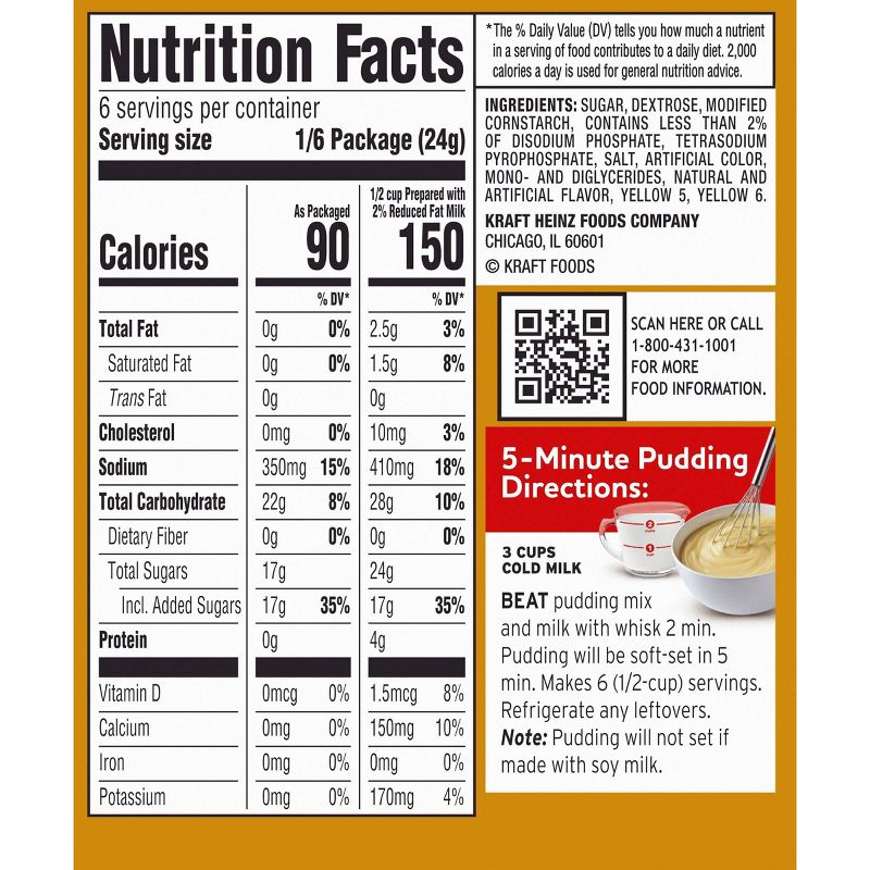 JELL-O Instant Banana Cream Pudding & Pie Filling - 5.1oz