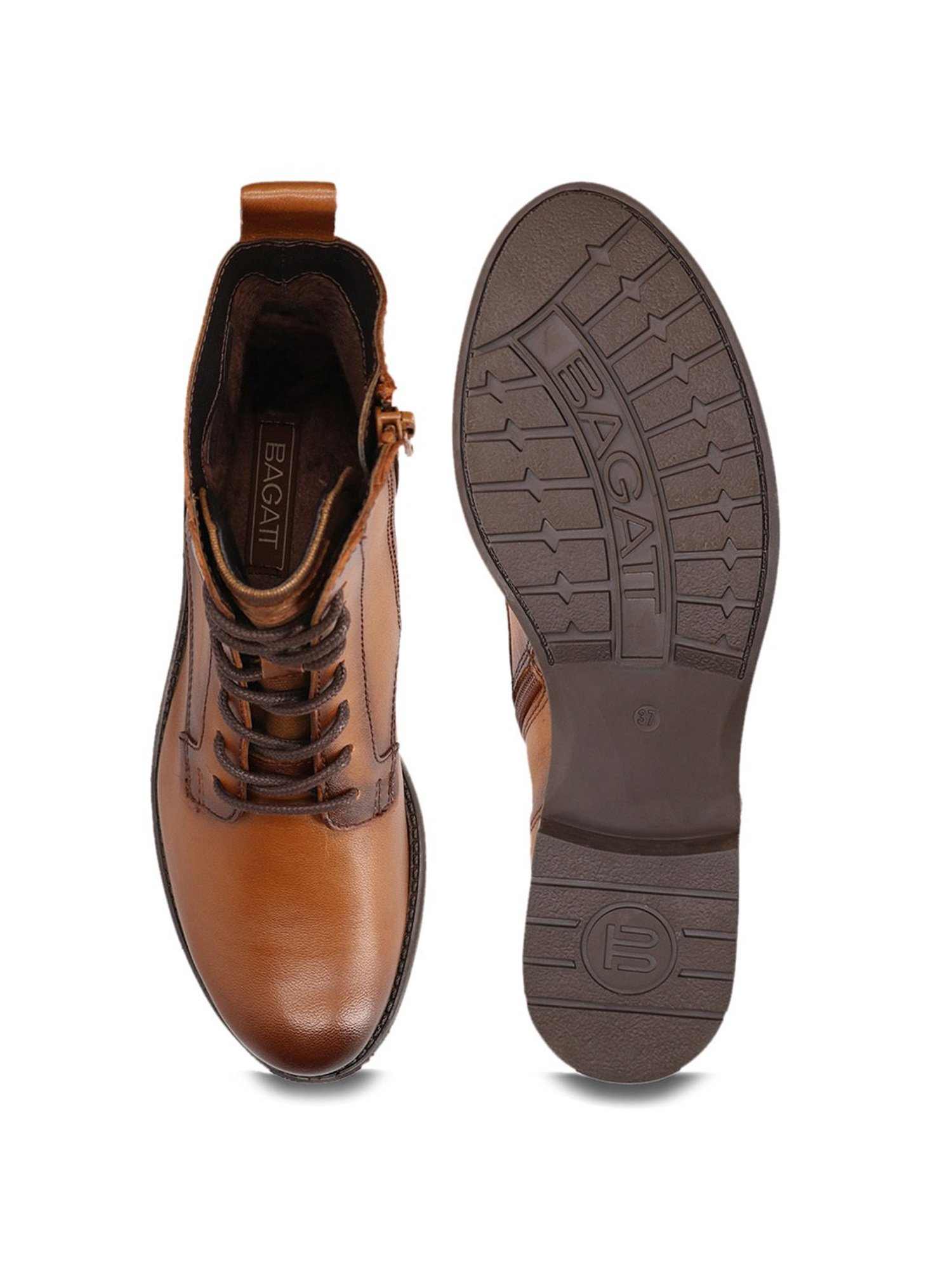 BAGATT Women's Ronja I Cognac Derby Boots