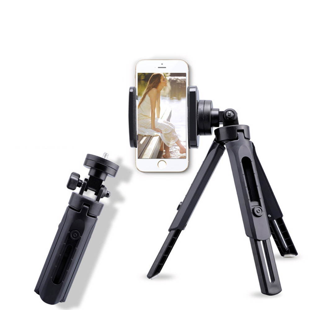 axGear Desktop Tripod Phone Holder 360 Degree Rotation Foldable Shockproof Lightweight