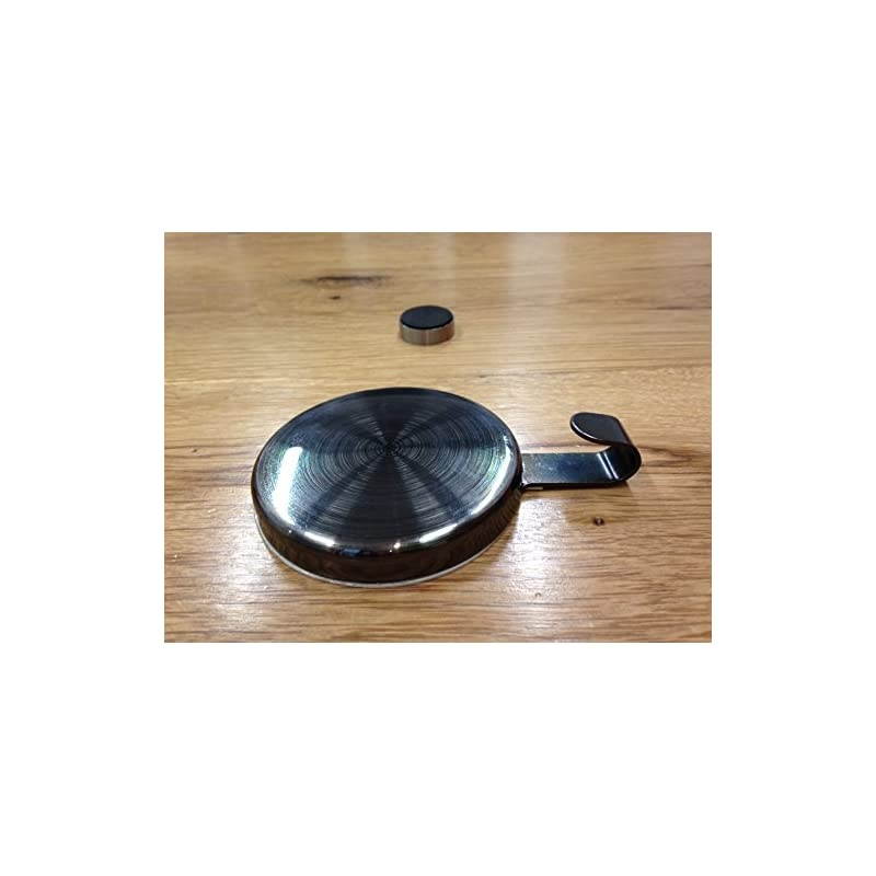 Reliable Magnetic Wreath Hooks (2 Pack) - Scratch-Free Silver Hangers Hold Up to 10 Lbs. Perfect for Hanging Tools in Garage, Christmas Wreaths, or as a Heavy Duty Magnetic Hook