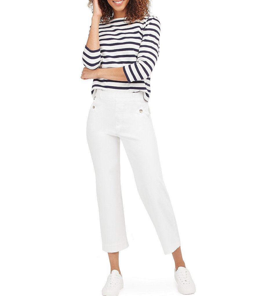 Spanx Stretch Twill Cropped Wide Leg Pants