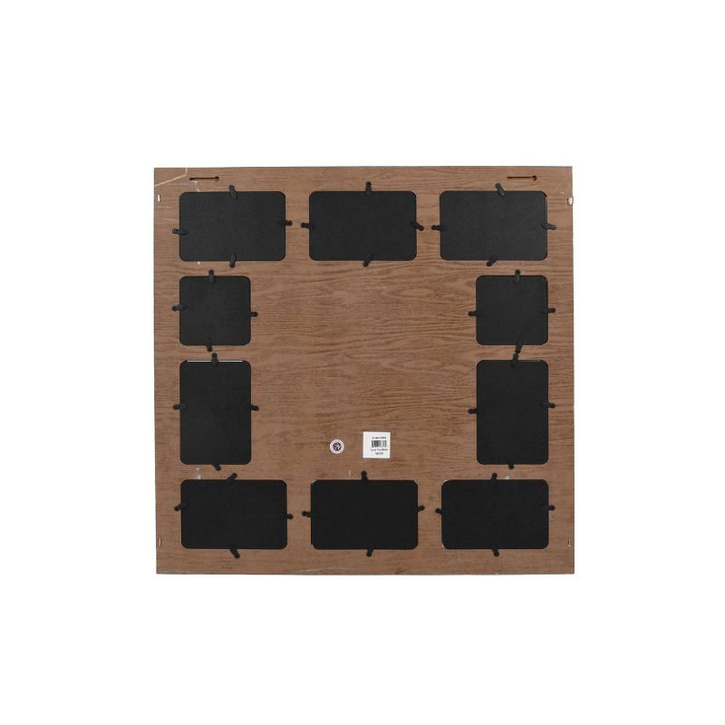 24" x 24" 10 Opening 4" x 6" Sentiment Collage Photo Display Gray/White - New View