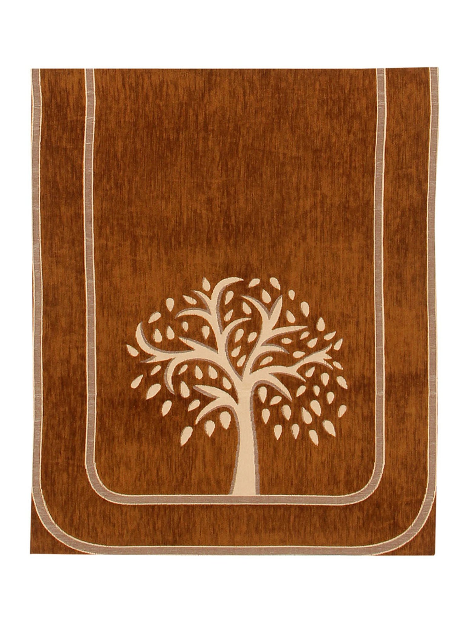 Romee Brown Chenille Printed Sofa Covers