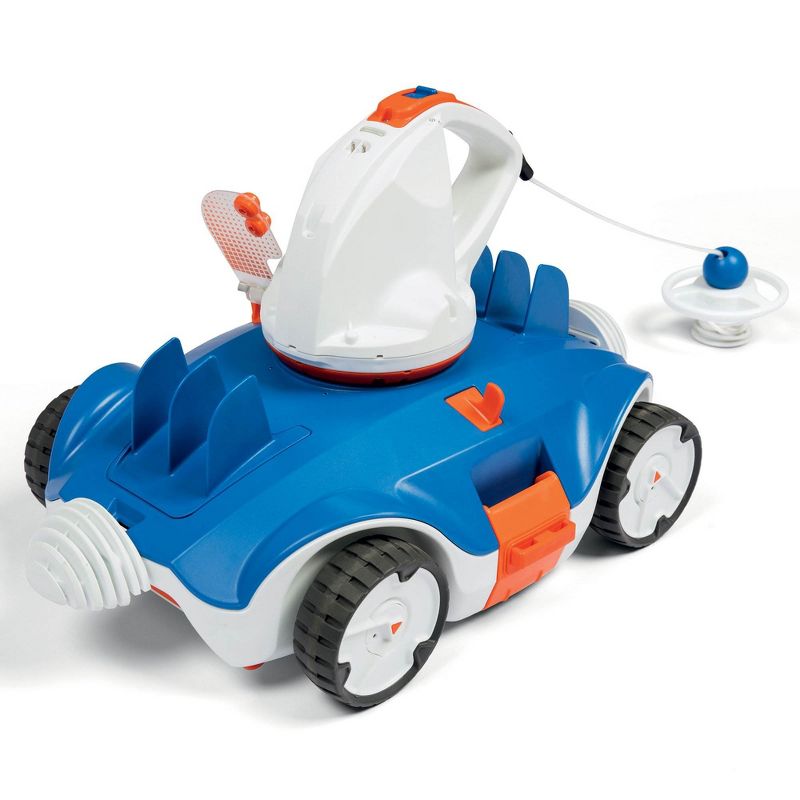 Bestway 14' x 48" Power Steel Frame Above Ground Round Pool Set and Robo Cleaner