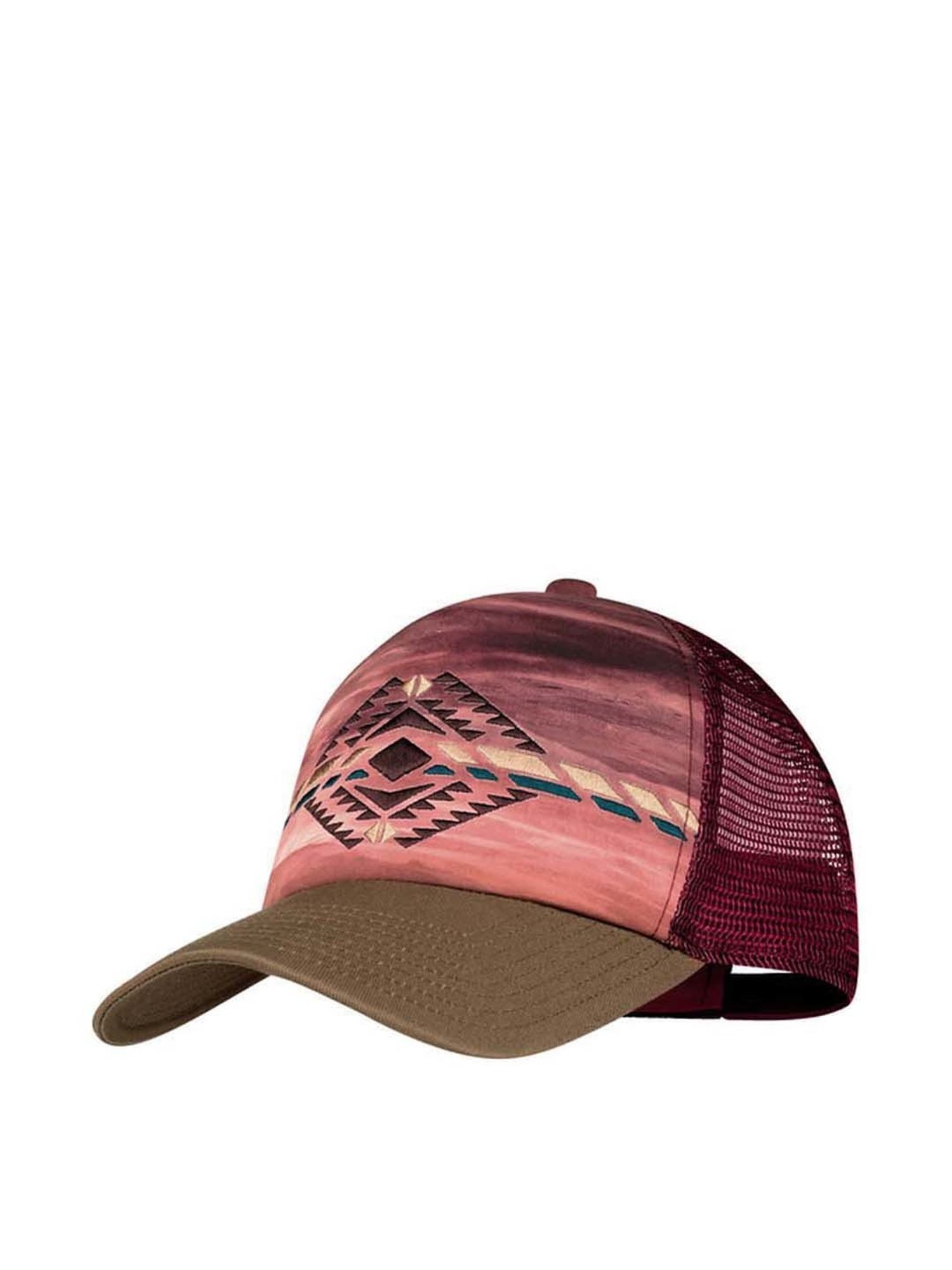 BUFF Trucker Maroon Printed Baseball Cap - Large/Extra Large