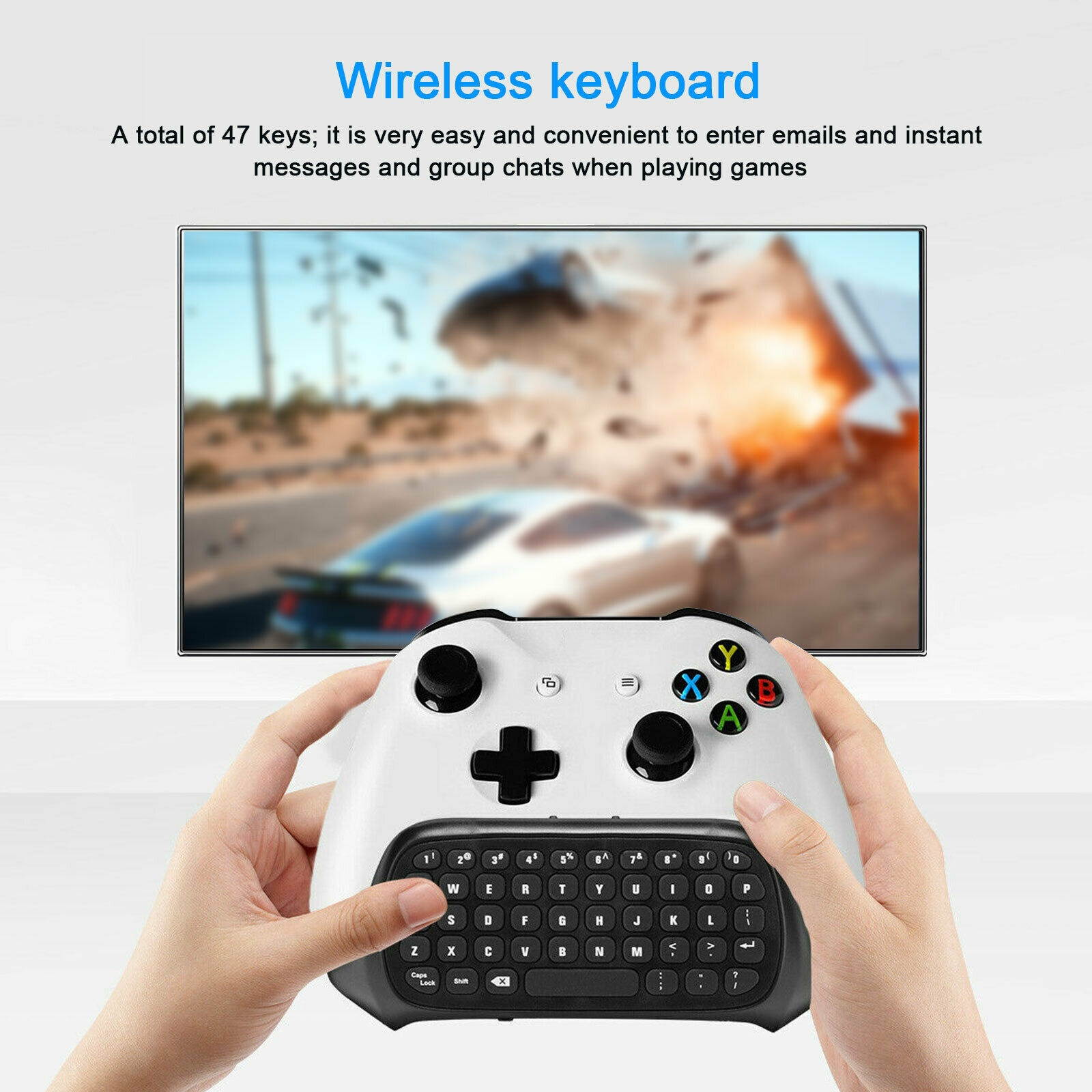 For Xbox One/S/X Controller Wireless Keyboard Mini Message Keypad Game Chatpad