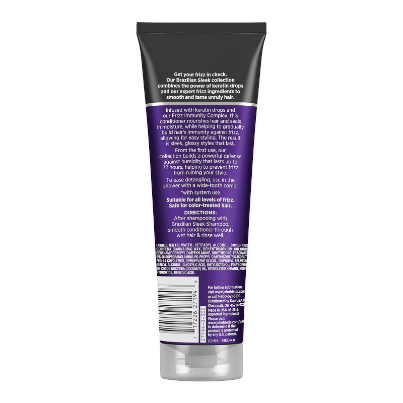 John Frieda Brazilian Sleek Conditioner - 8.45 fl oz