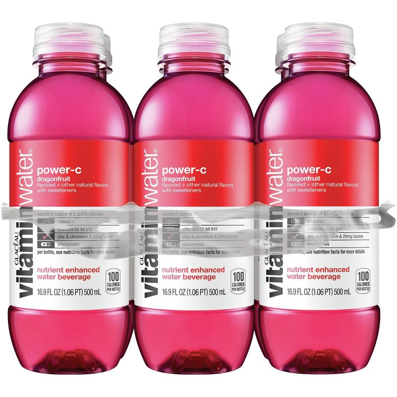vitaminwater power-c dragonfruit - 6pk/16.9 fl oz Bottles