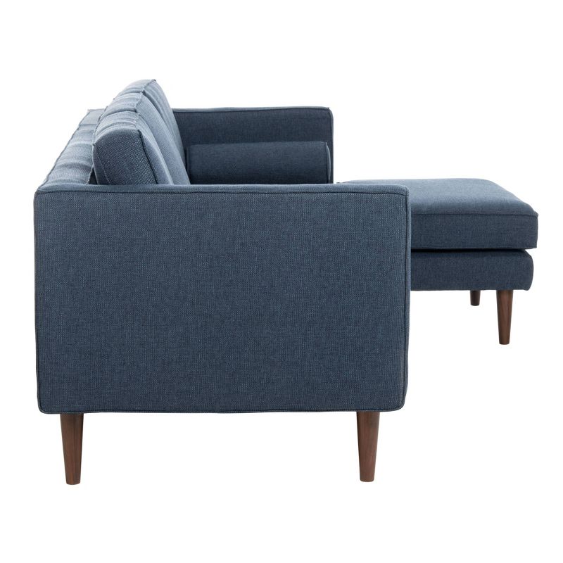 Dulce Mid-Century Chaise Sofa Dark Blue - Safavieh