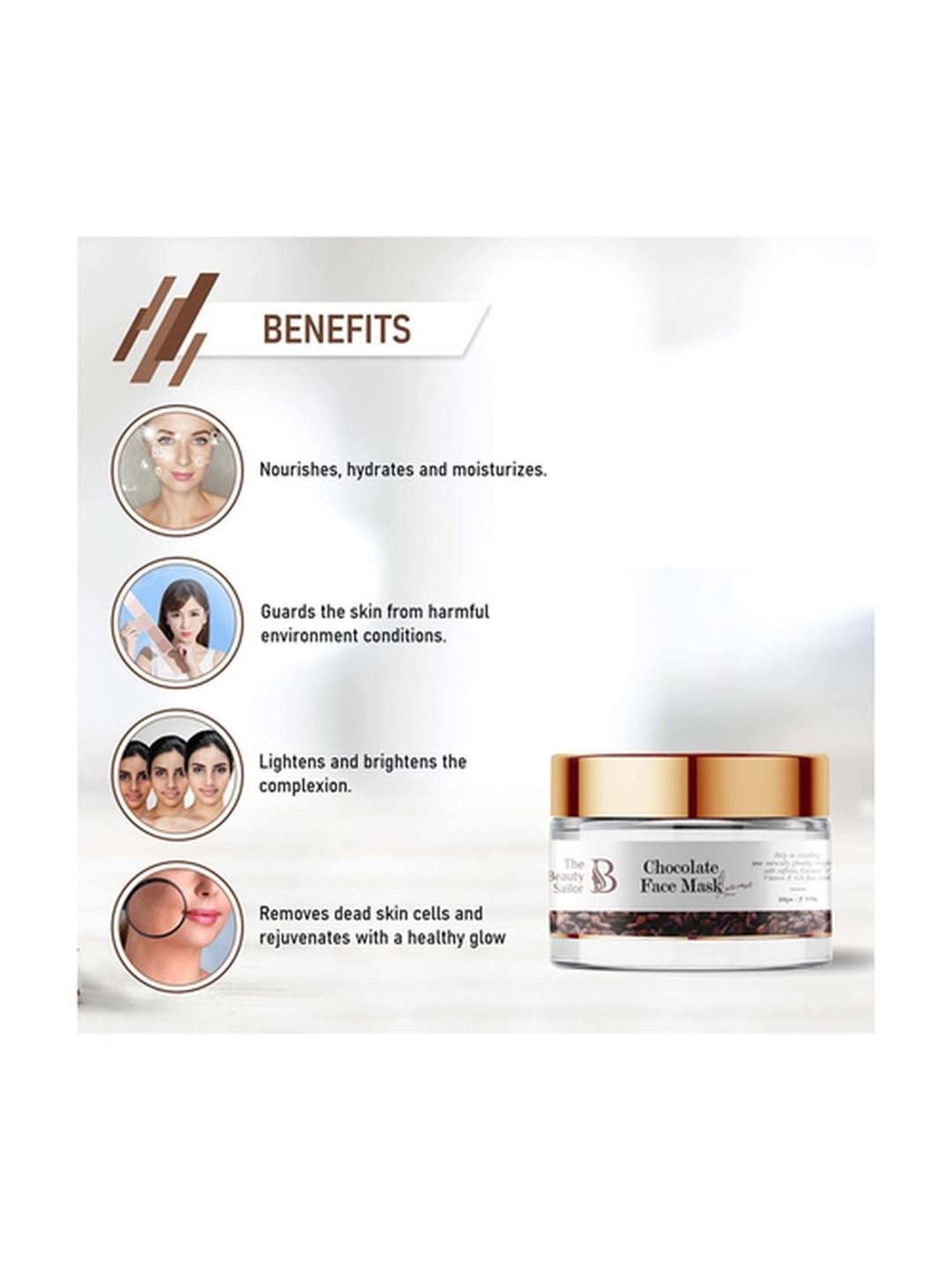 The Beauty Sailor Chocolate Face Mask - 100 gm