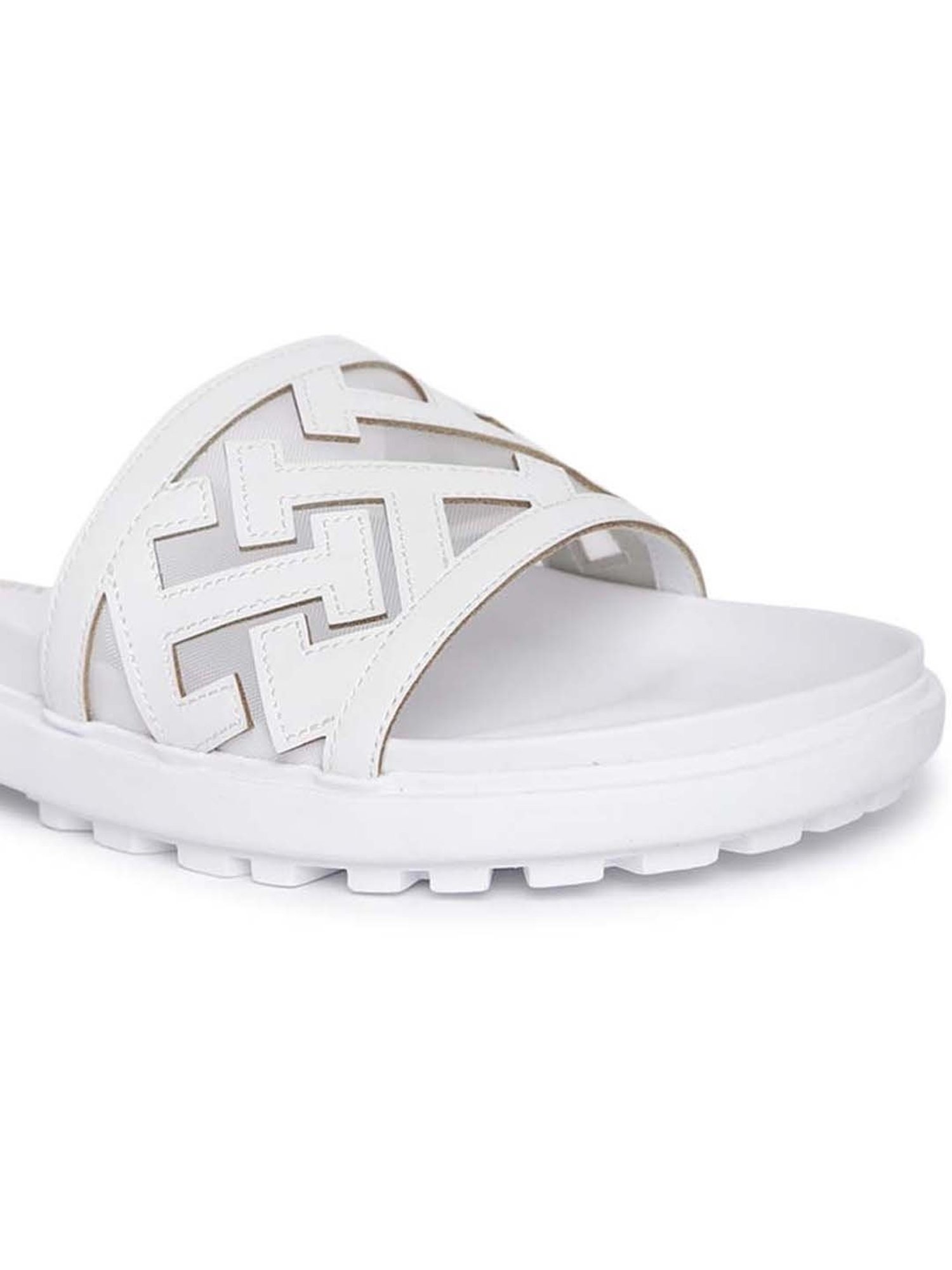 Tommy Hilfiger Women's White Slides