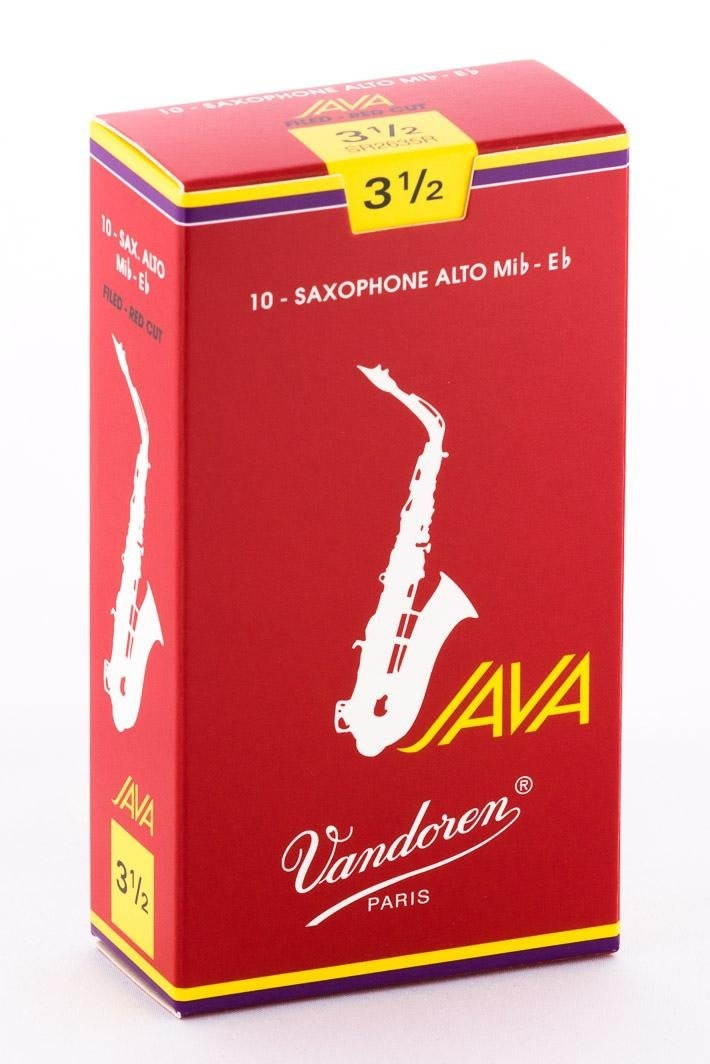 Vandoren 10 Alto Saxophone Java Red Cut #3.5 Reeds