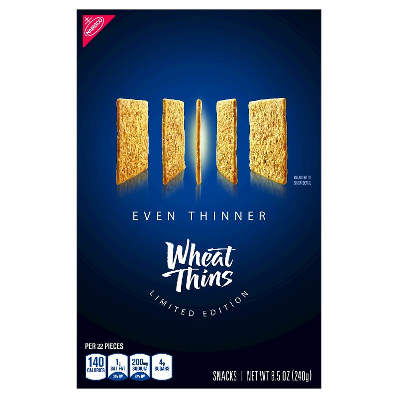 Wheat Thin Original Thinner Crackers 8.5oz