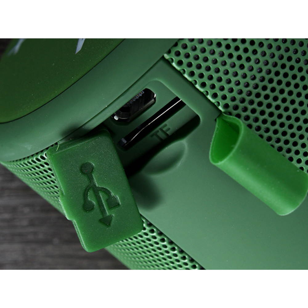 Mini Outdoor Waterproof BT Speaker Portable Stereo Wireless Speakers With Mic TF Card Series Connection Black