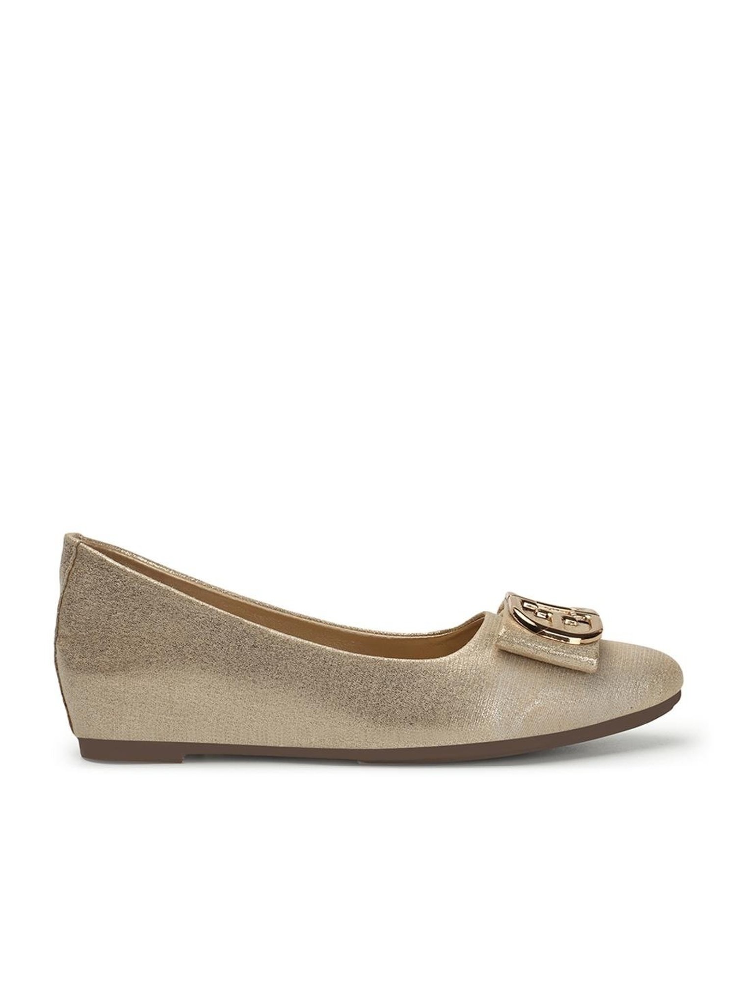 Elle Women's Gold Flat Ballets
