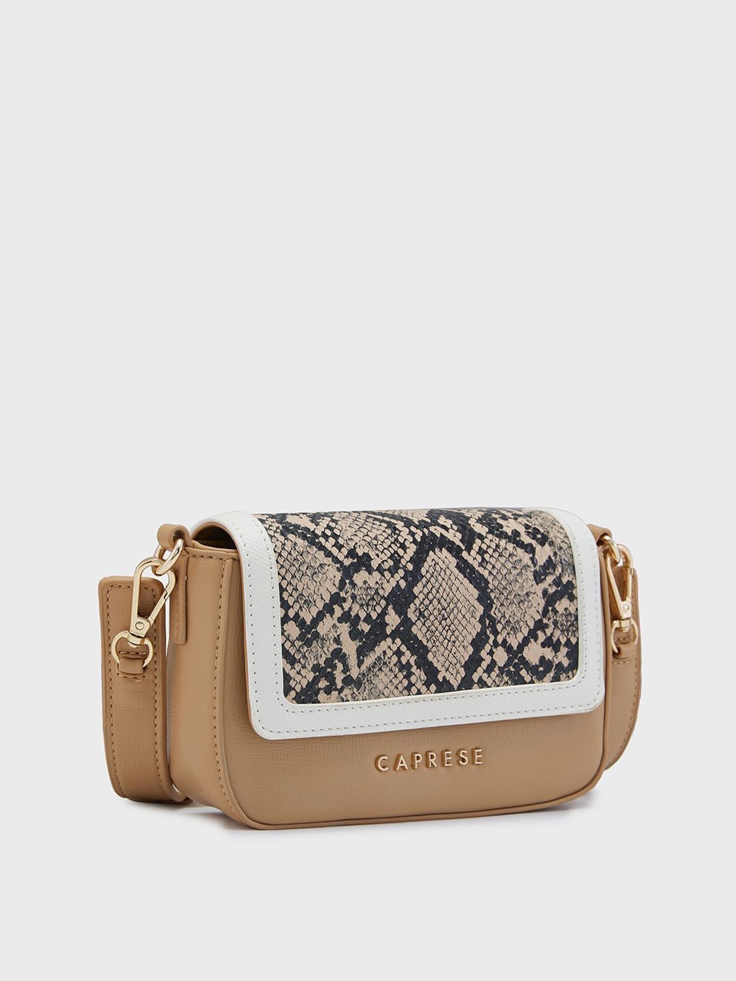 Caprese Fawn Textured Small Sling Handbag