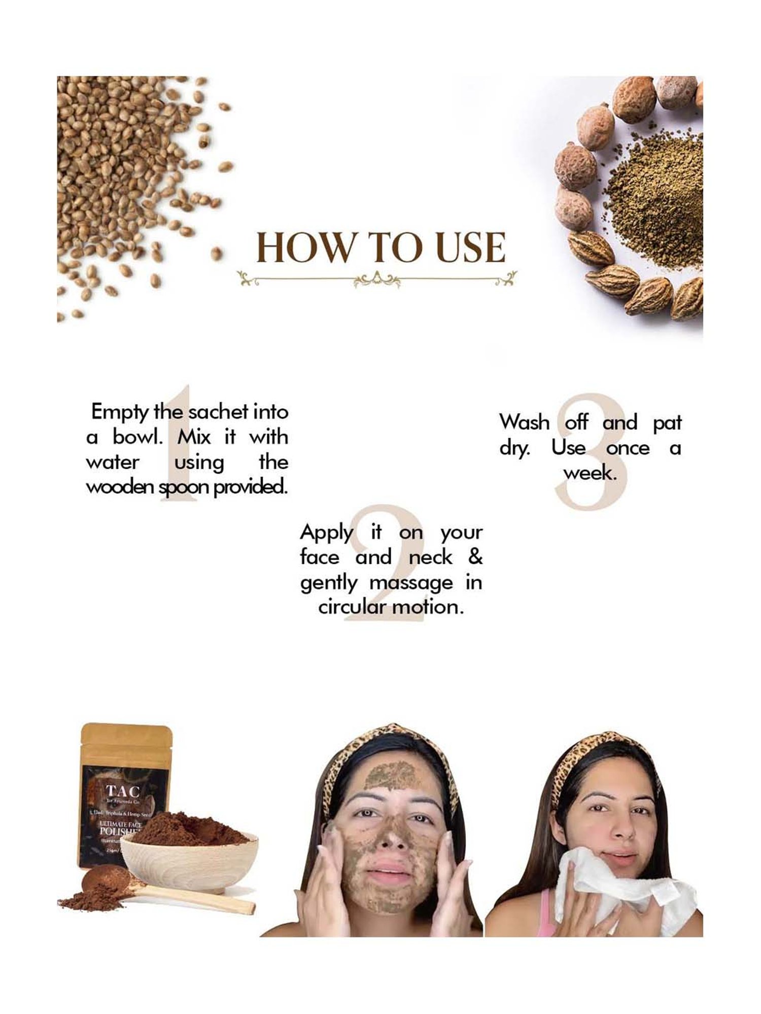 TAC - The Ayurveda Co. Illuminate & Detan Face Polisher Pack of 4