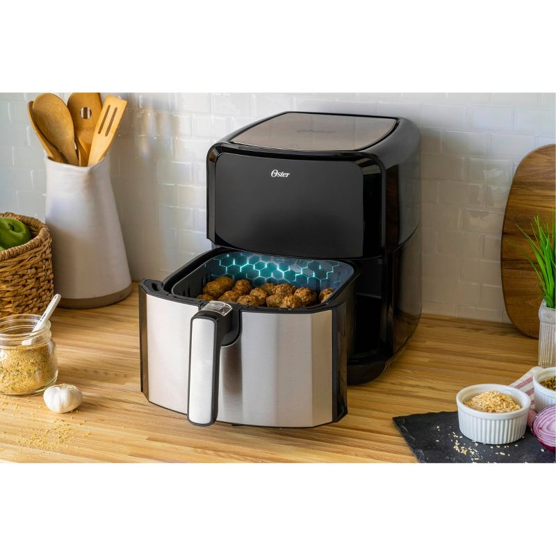 Oster DiamondForce Nonstick  XL 5qt Digital Air Fryer with 8 Functions - Black