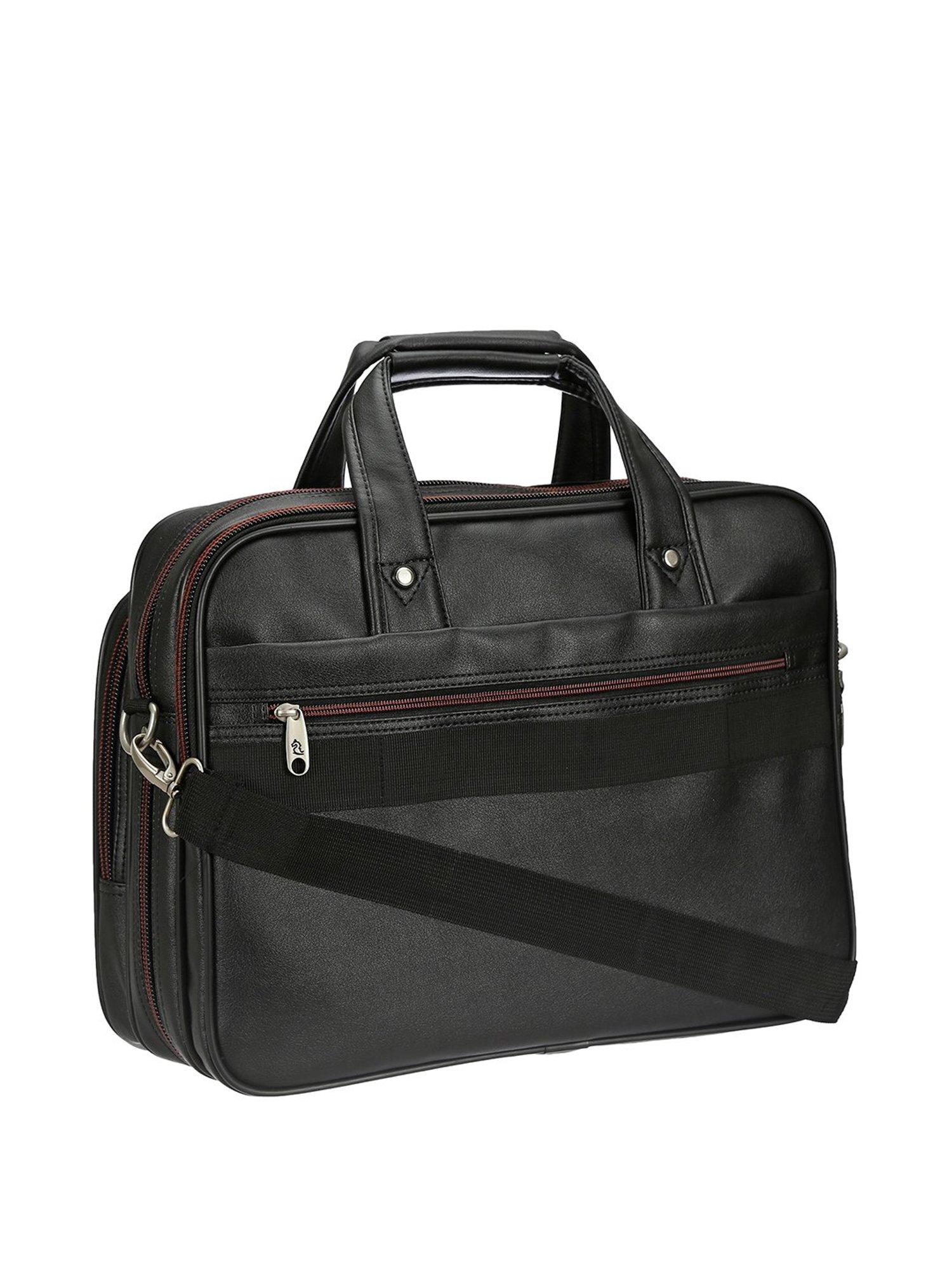 Kara Black Large Laptop Messenger Bag