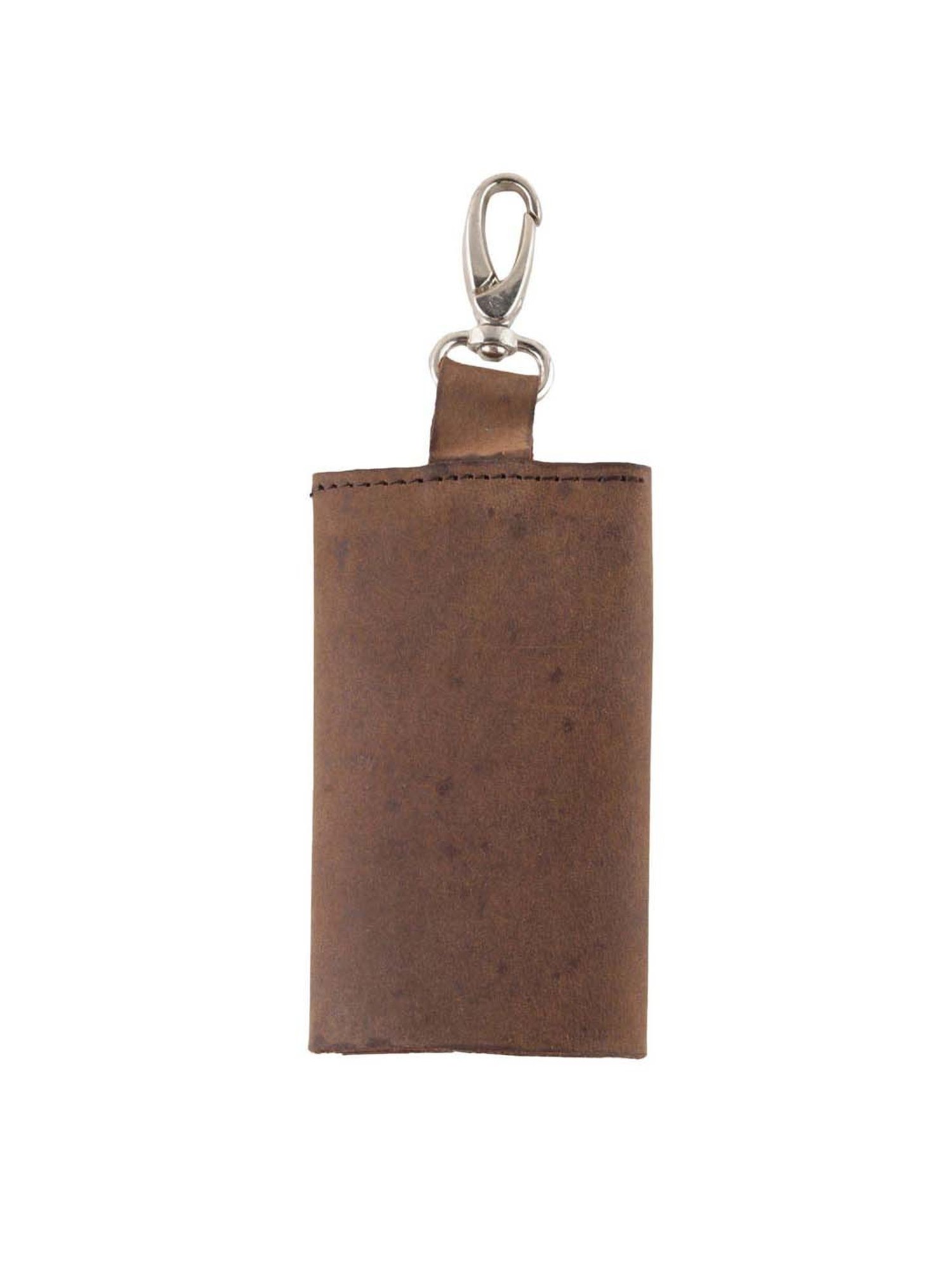 SASSORA Sliver Leather Keychain Key Ring Holders Anniversary Gift, Birthday Gift - Pack of 2