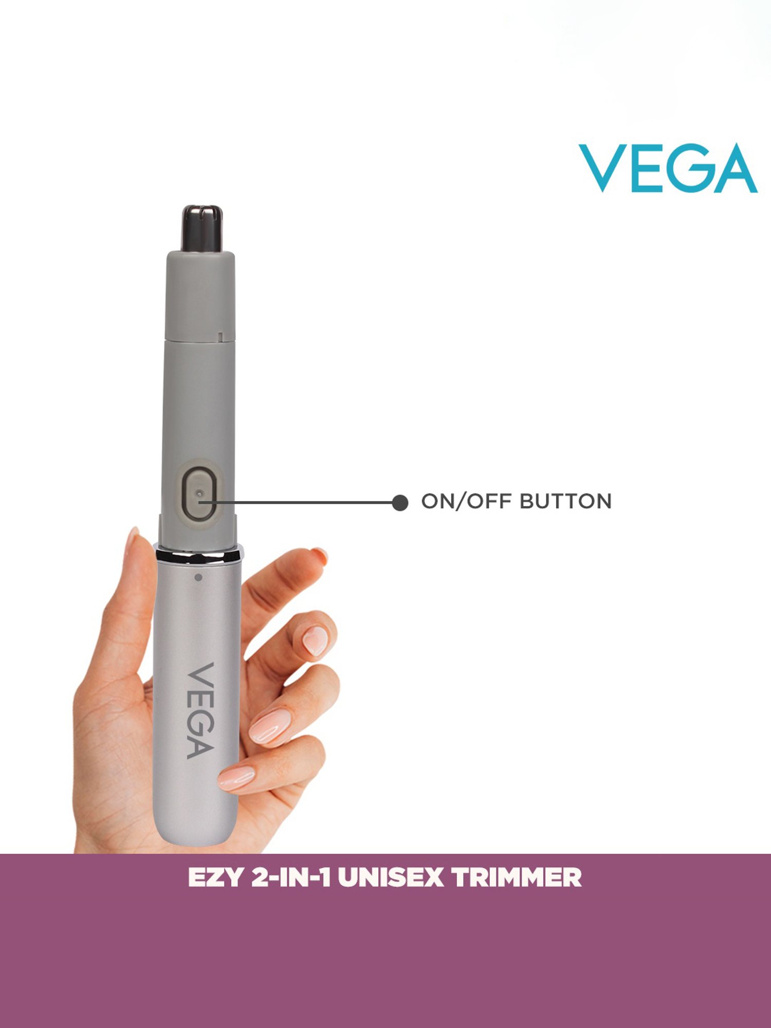Vega EZY VHBT-02 Cordless 2-In-1 Trimmer (Silver)