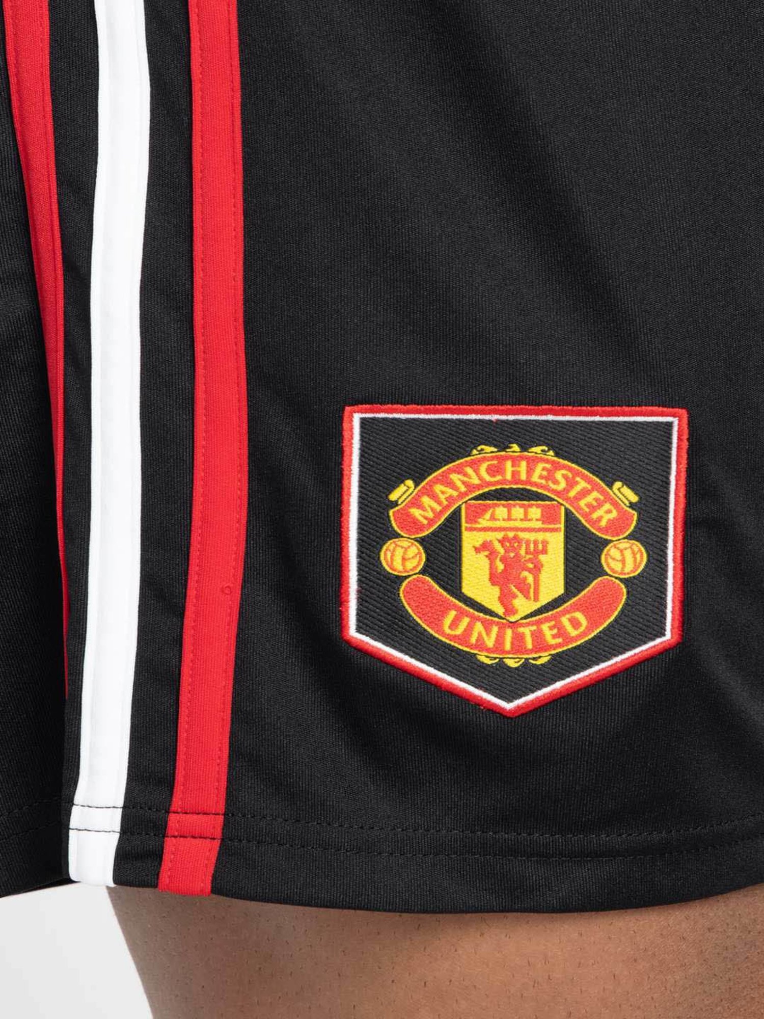 Adidas Black Regular Fit Striped Sports Shorts