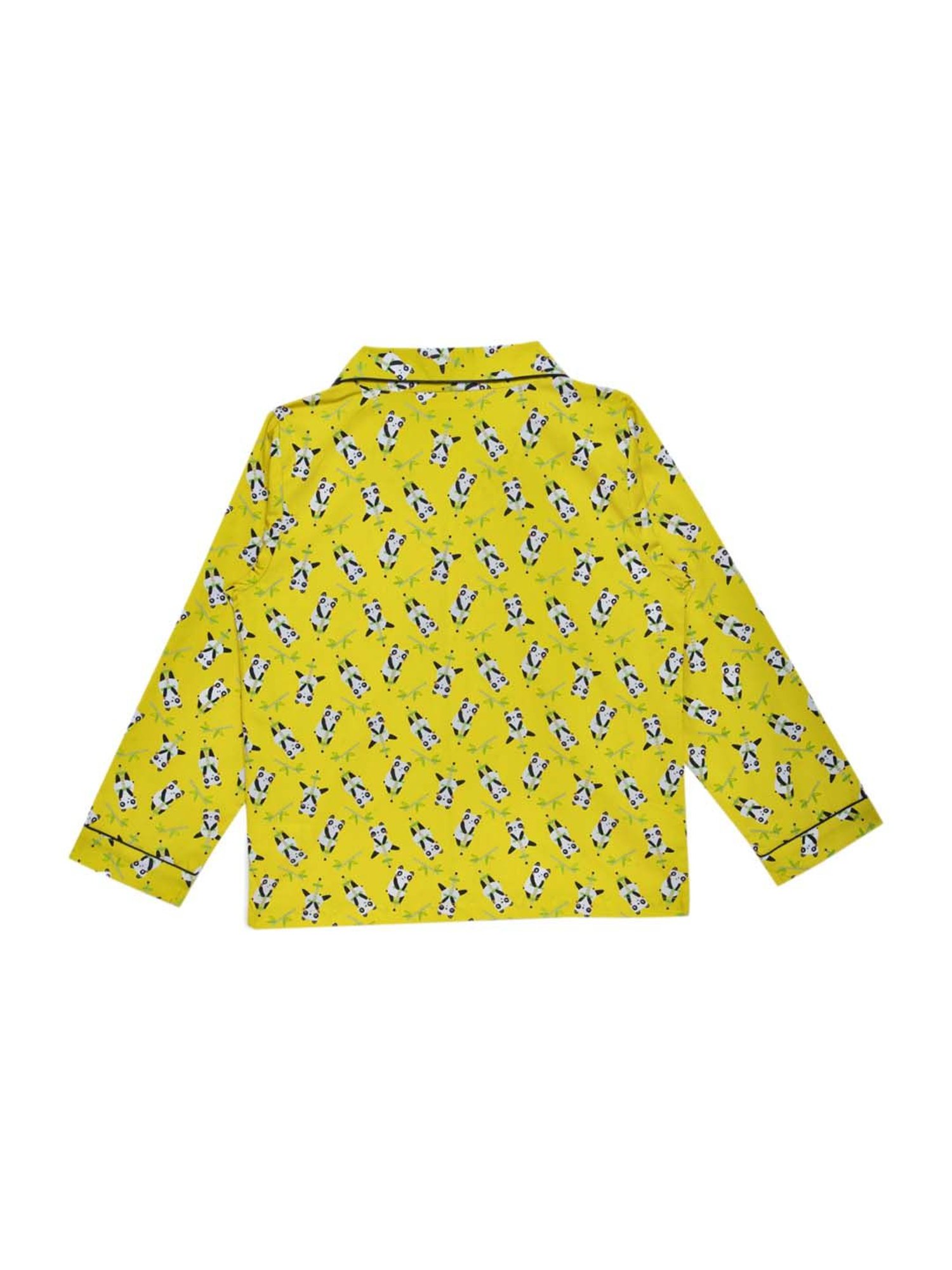 Fluffalump Boys Multicolor Cotton Printed Nightwear Top & Pants Set