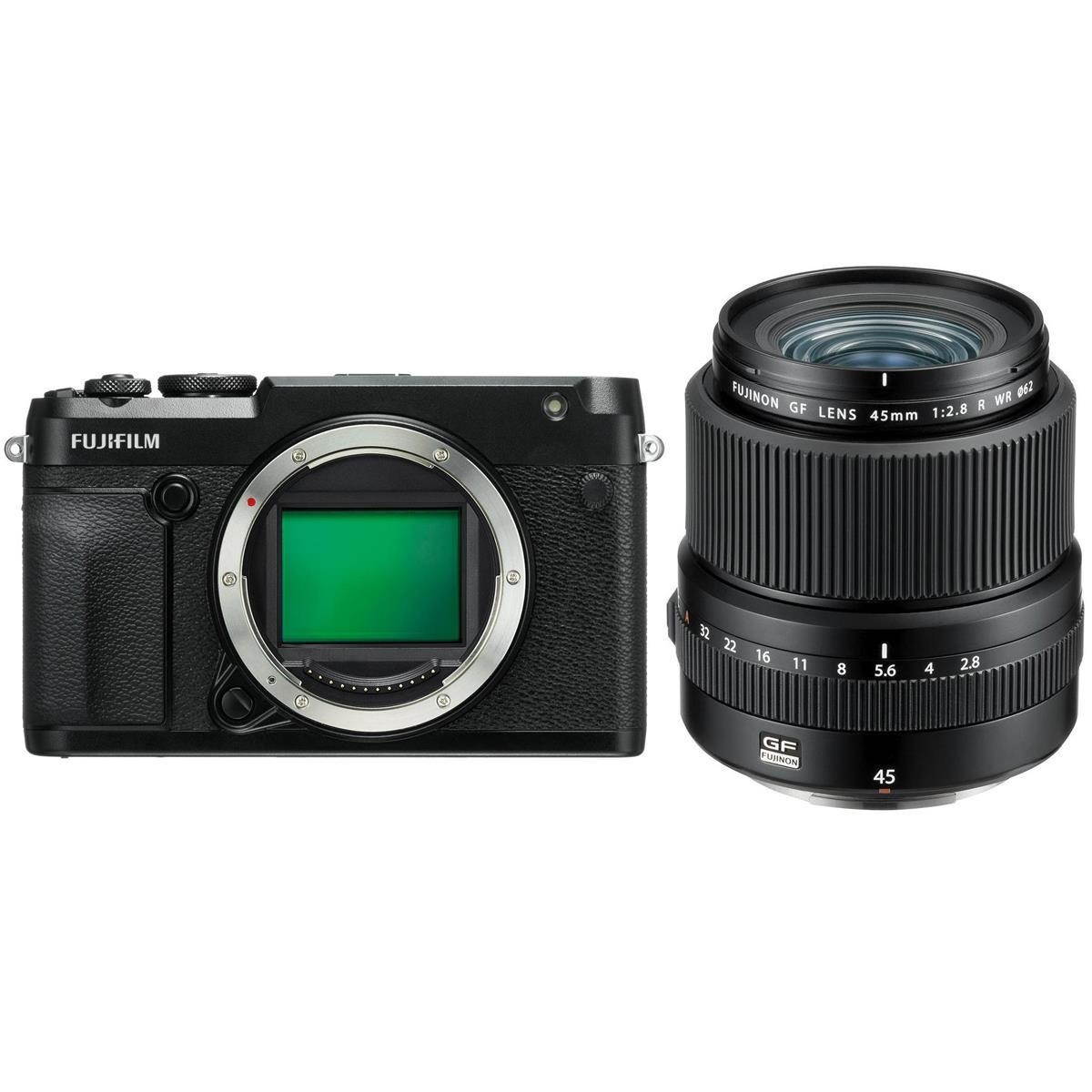 Fujifilm GFX 50R Medium Format Mirrorless Camera W/FUJINON GF 45mm F/2.8 R Lens