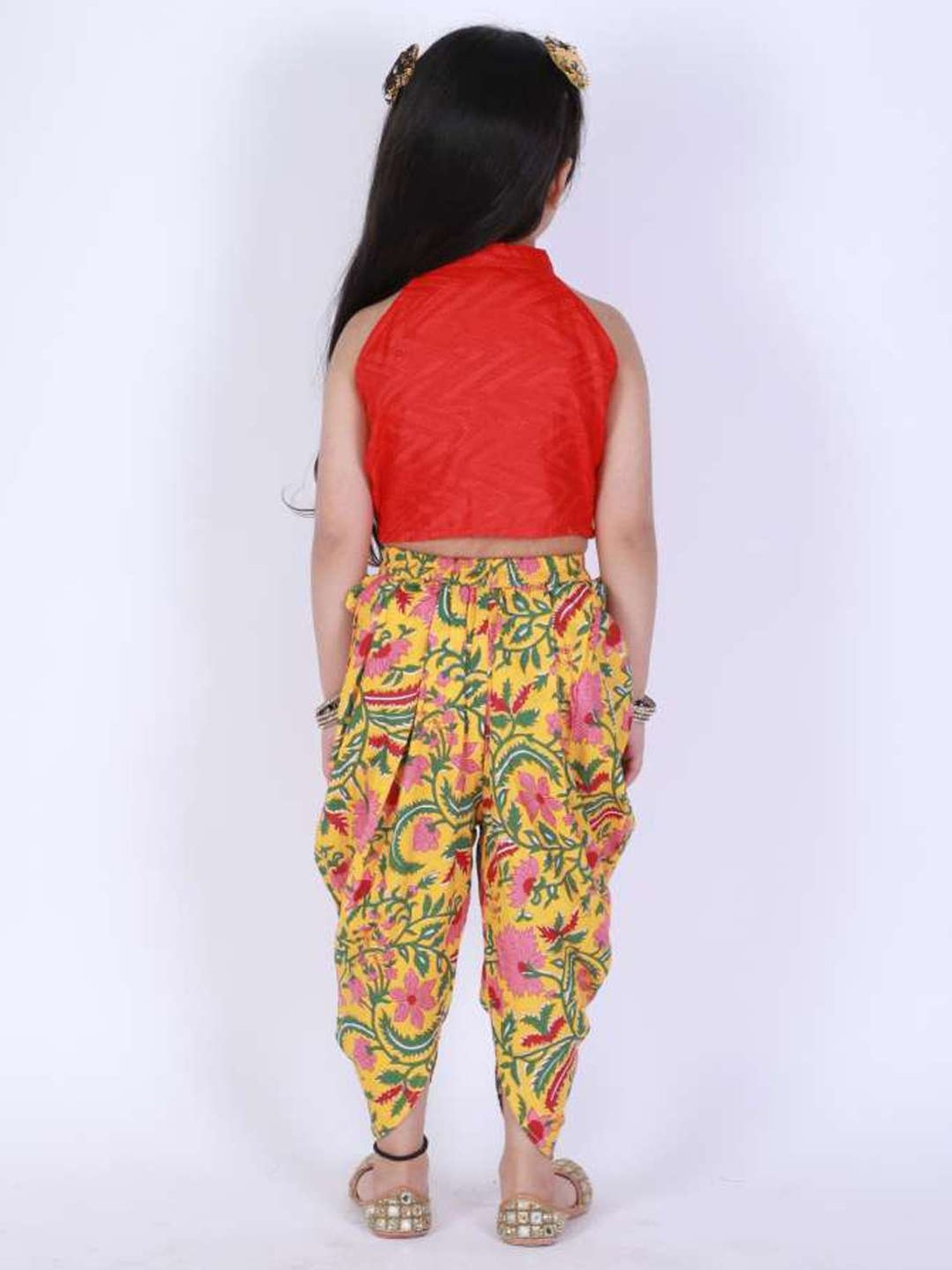 TWISHA Kids Red & Yellow Printed Top Set