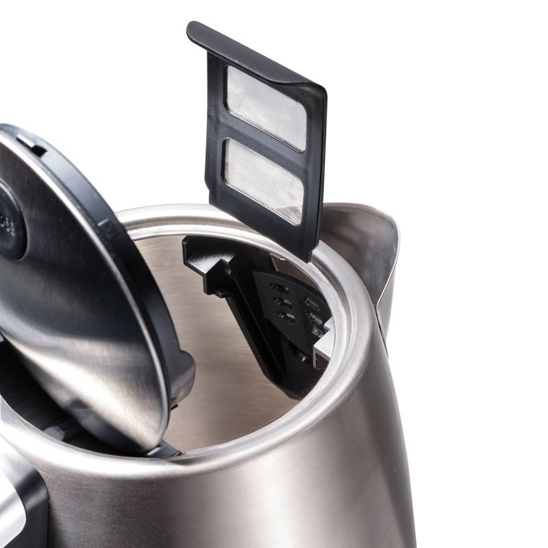 MegaChef 1.7L Electric Tea Kettle - Silver