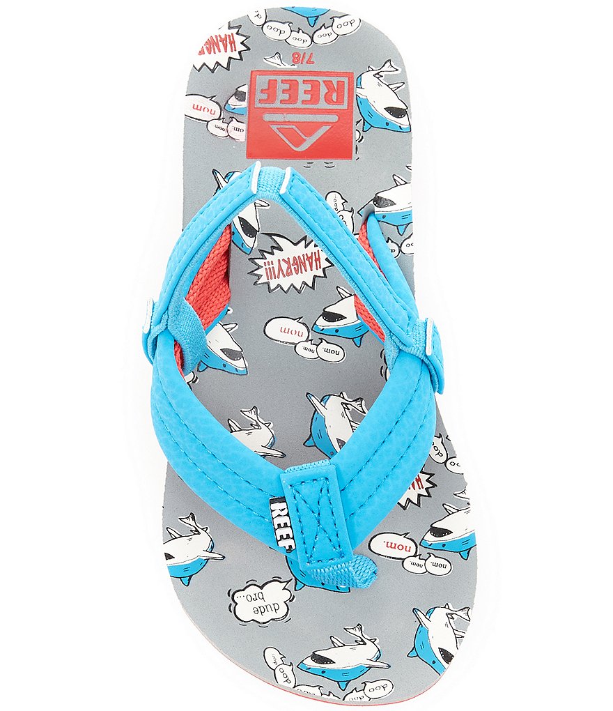 Reef Boys' Little Ahi Nom Nom Flip Flop (Infant)